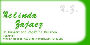 melinda zajacz business card